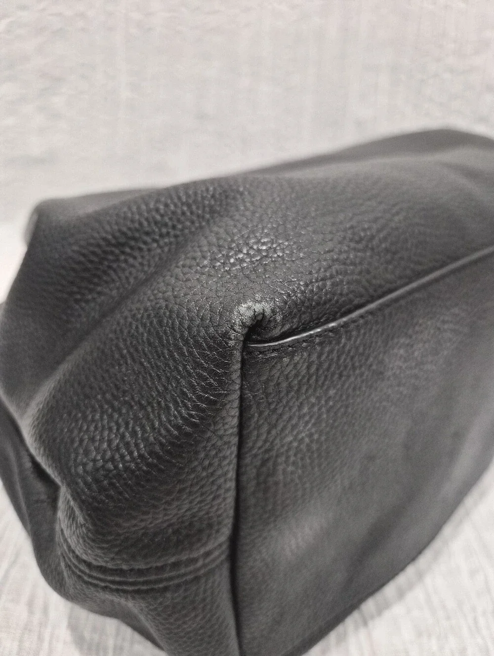 Kate Spade New York Berkshire Road Stevie Black Pebbled Leather Satchel Tote Bag
